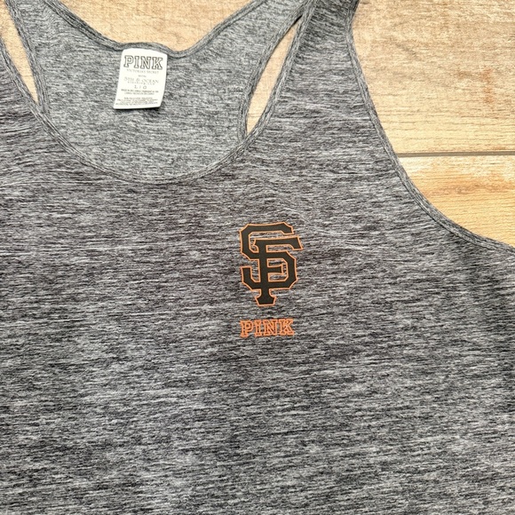 Pink Victoria’s Secret | Giants Gray Tank Top - Picture 3 of 4
